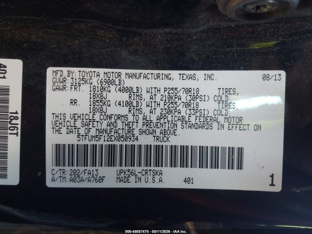 Toyota Tundra Sr 4.6l V8
