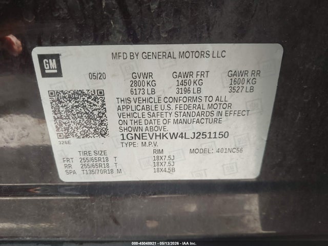 Chevrolet Traverse Awd Lt Leather