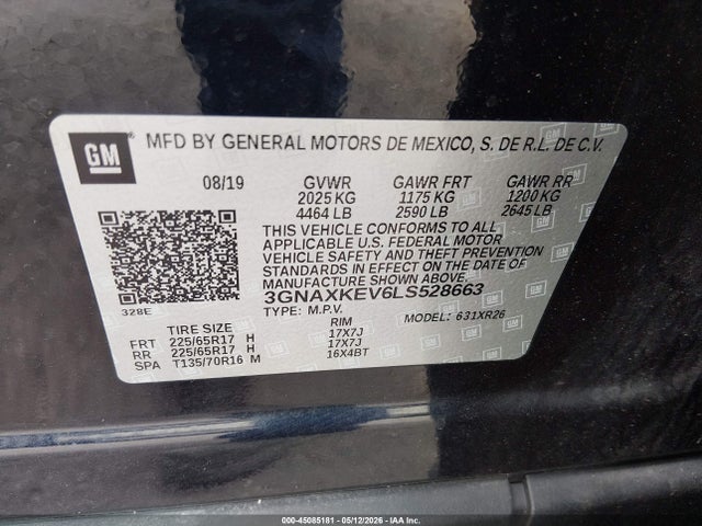Chevrolet Equinox Fwd Lt 1.5l Turbo