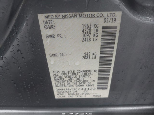 Nissan Altima 2.5 S