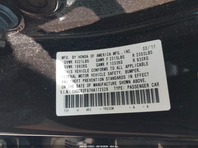 Honda Accord Ex-l