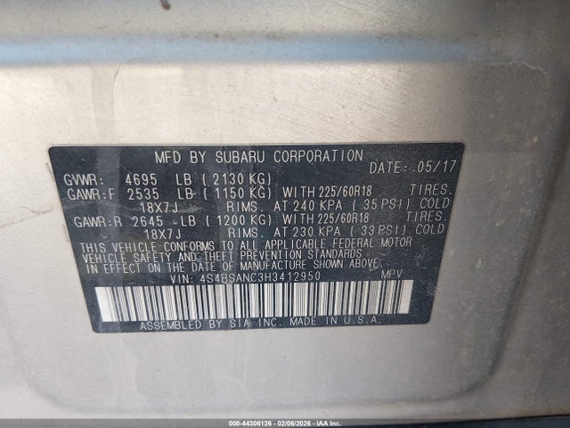 Subaru Outback 2.5i Limited