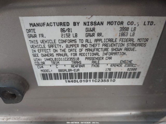 Nissan Altima Gxe