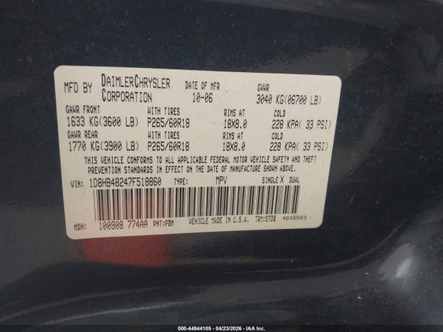 Dodge Durango Slt