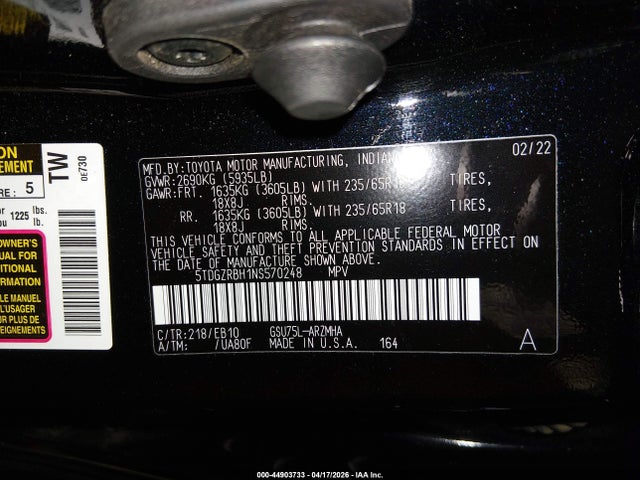 Toyota Highlander Xle