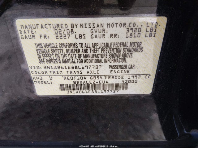 Nissan Sentra 2.0s