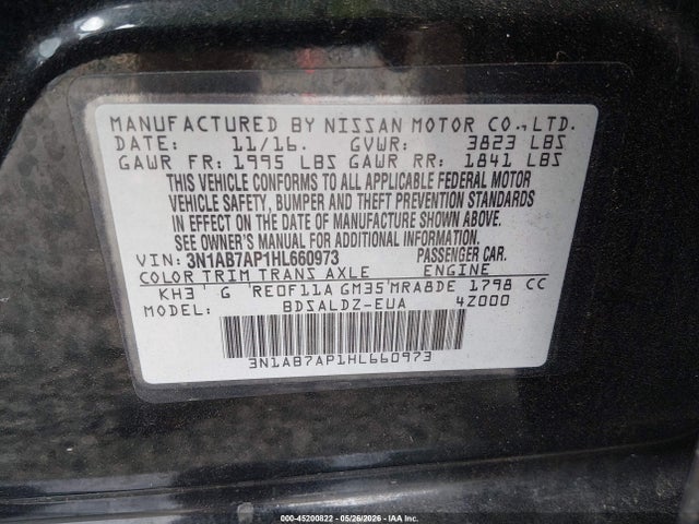 Nissan Sentra Sv