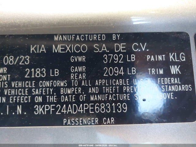 Kia Forte Lxs