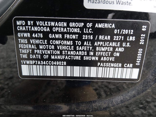 Volkswagen Passat 2.5l Se