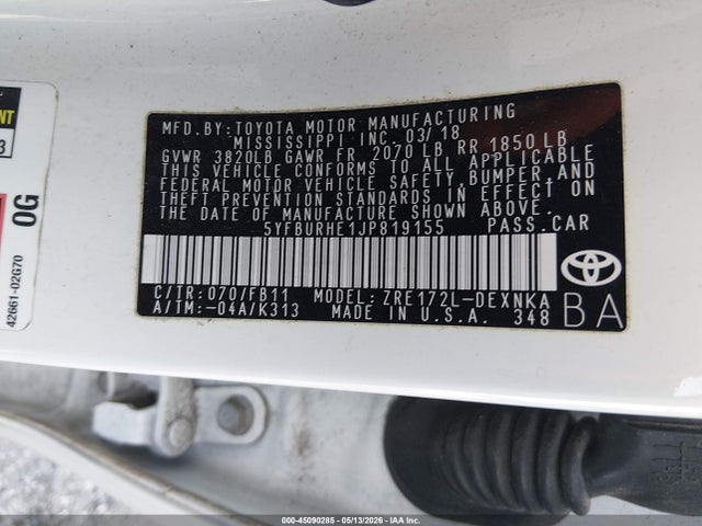 Toyota Corolla Le