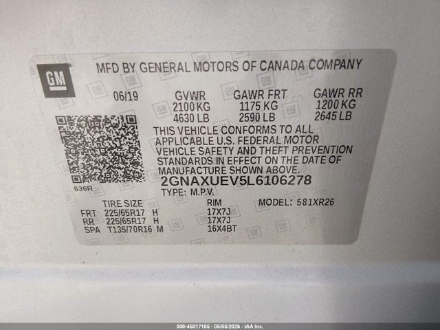 Chevrolet Equinox Awd Lt 1.5l Turbo