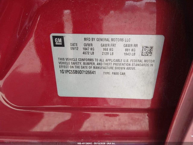 Chevrolet Cruze 1lt Auto
