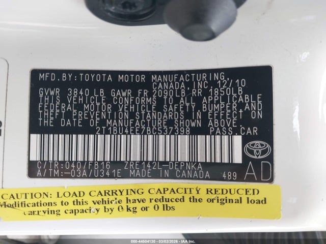Toyota Corolla Le