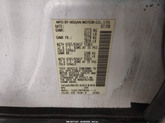 Nissan Pathfinder Se