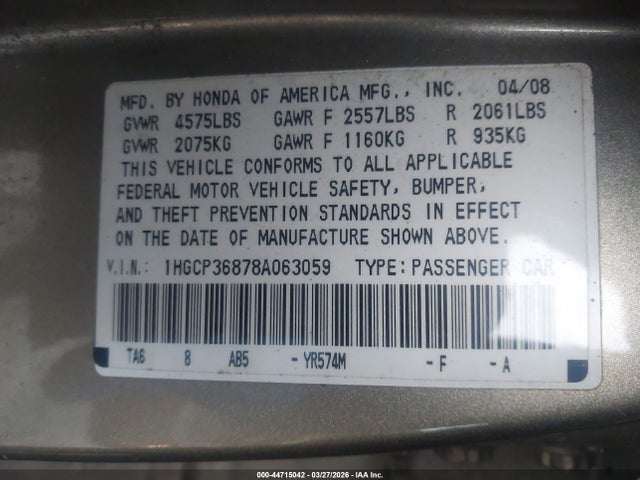 Honda Accord 3.5 Ex-l