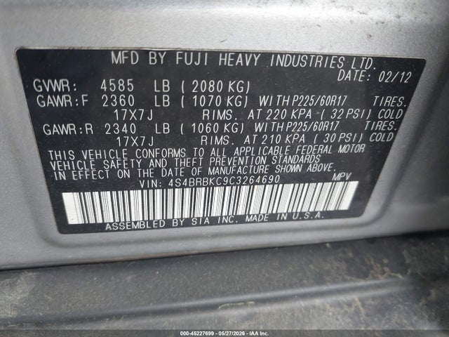 Subaru Outback 2.5i Limited