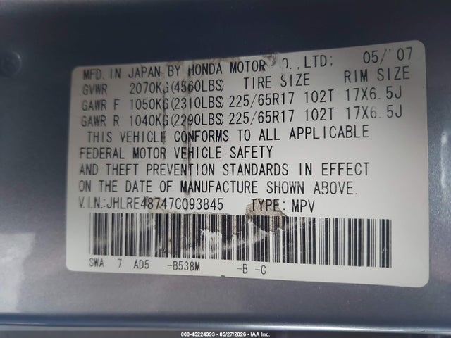 Honda CR-V Ex-l