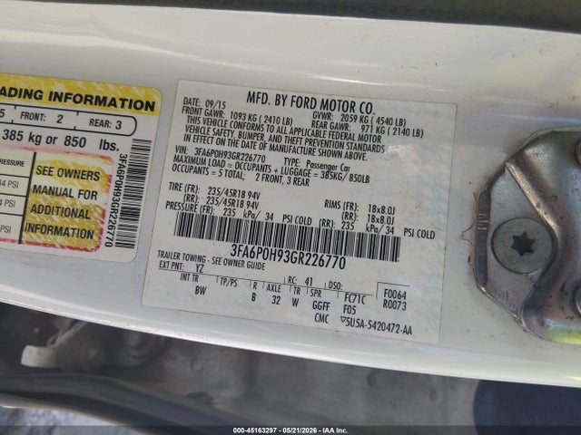 Ford Fusion Se