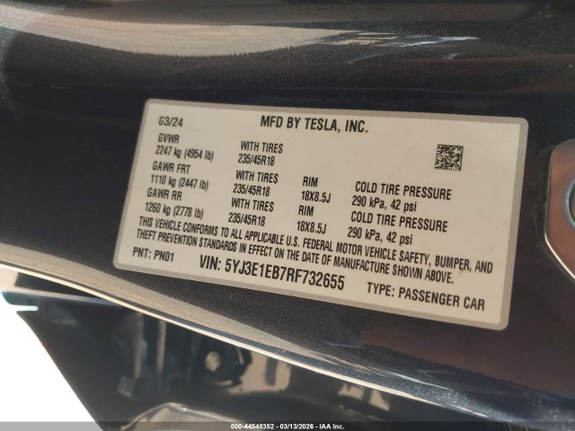 Tesla Model 3 Long Range Dual Motor All-wheel Drive