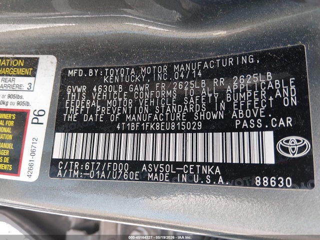Toyota Camry Le