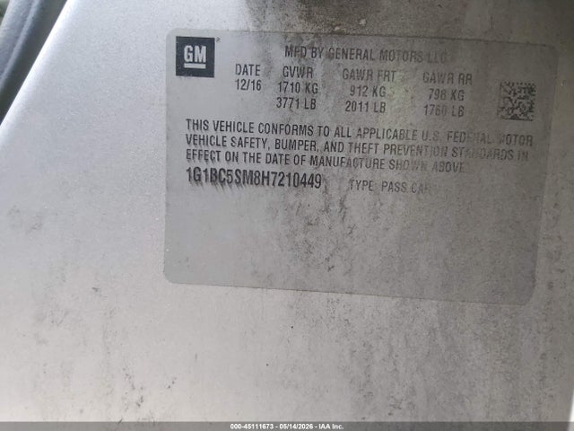 Chevrolet Cruze Ls Auto