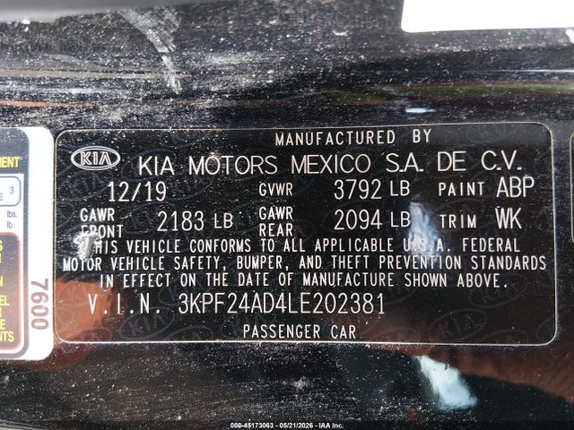 Kia Forte Fe