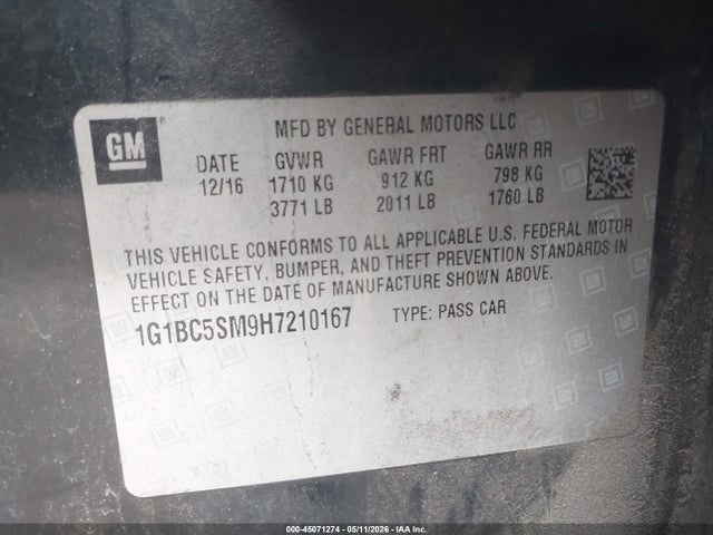 Chevrolet Cruze Ls Auto