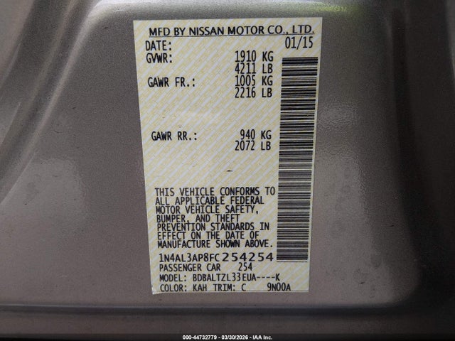 Nissan Altima 2.5 Sl