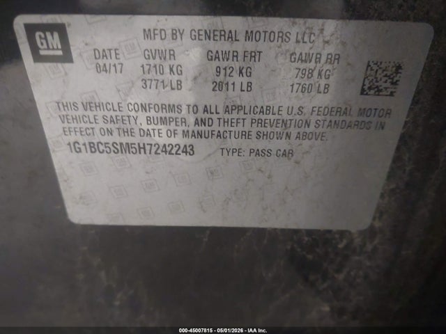 Chevrolet Cruze Ls Auto