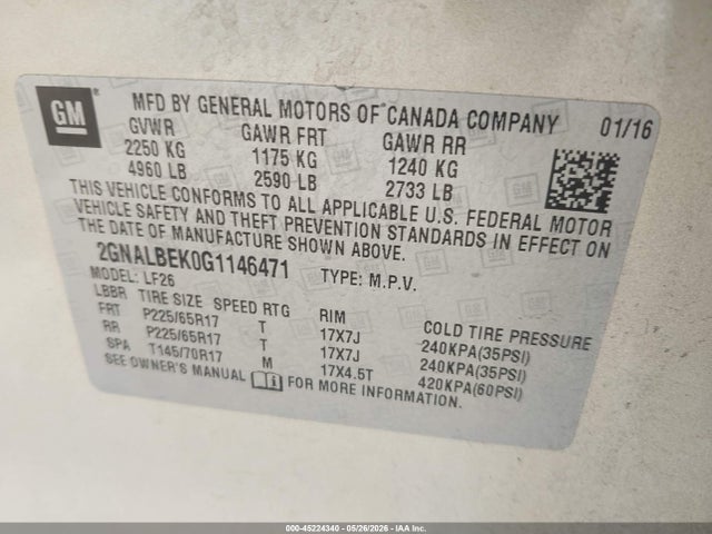 Chevrolet Equinox Ls