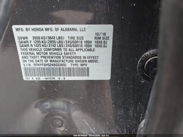 Honda Pilot Ex-l