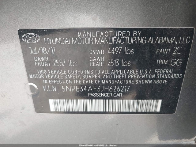 Hyundai SONATA Sel