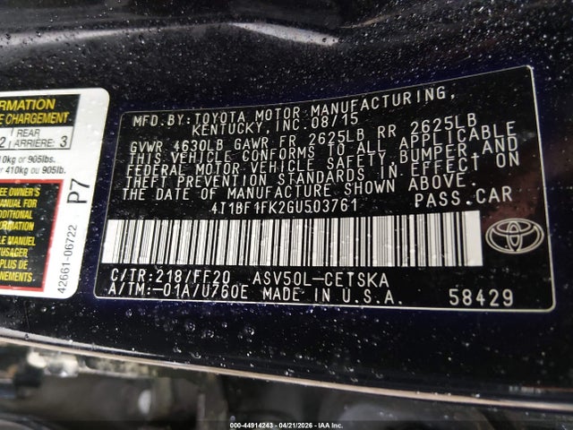 Toyota Camry Se