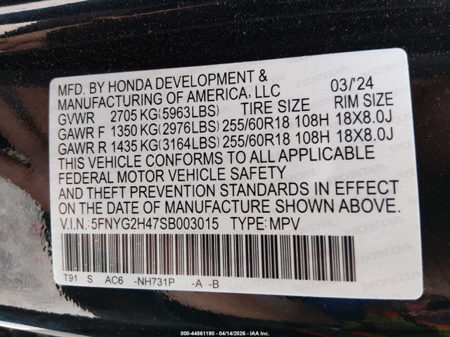Honda Pilot Ex-l