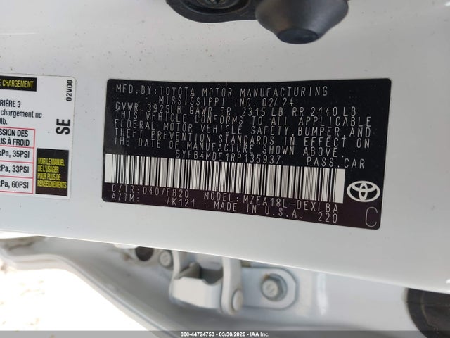 Toyota Corolla Le