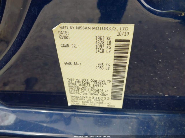 Nissan Altima S Fwd