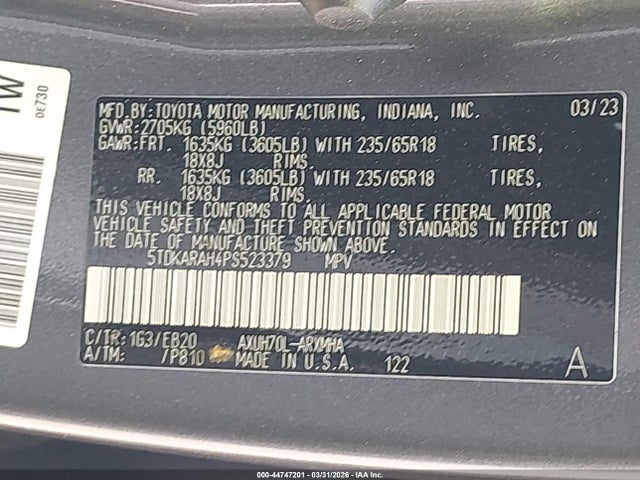 Toyota Highlander Hybrid Xle