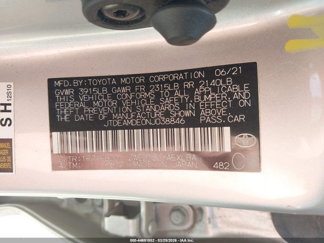 Toyota Corolla Hybrid Le
