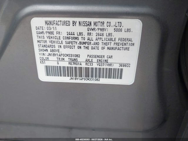 INFINITI M37