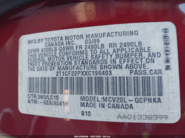 Toyota Camry Sle