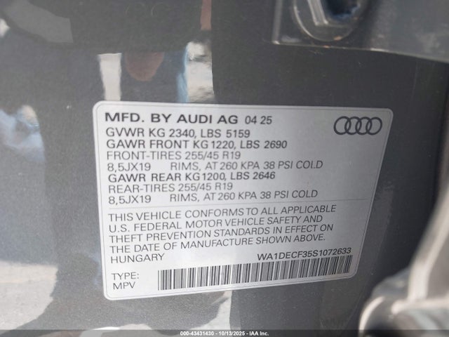 Audi Q3 Premium 45 Tfsi S Line Quattro Tiptronic