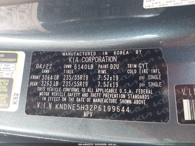 Kia Carnival Sx