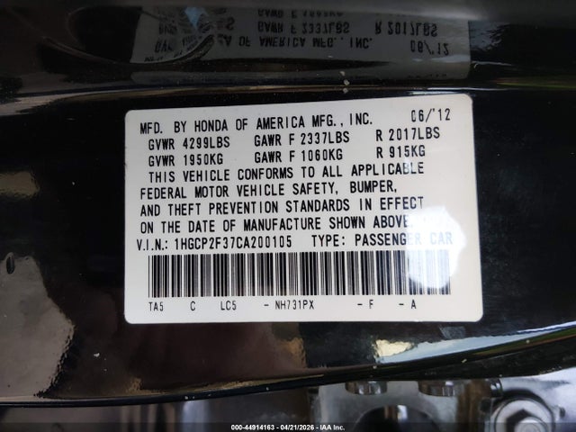 Honda Accord 2.4 Lx