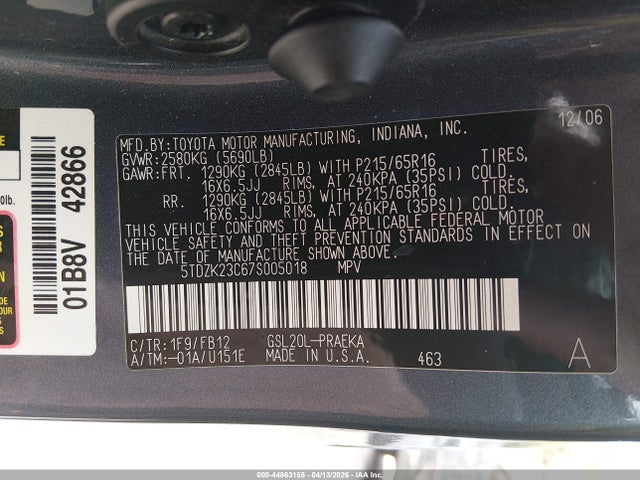 Toyota Sienna Ce