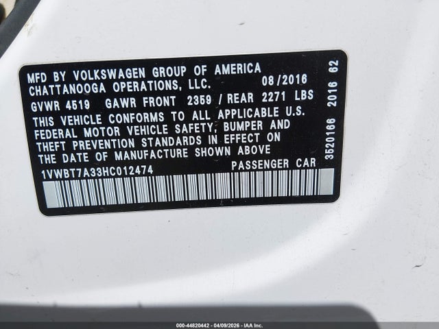 Volkswagen Passat 1.8t Se