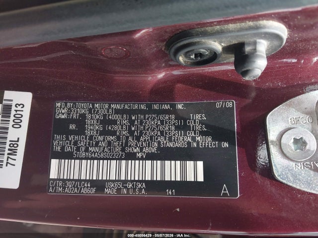 Toyota Sequoia Sr5 5.7l V8