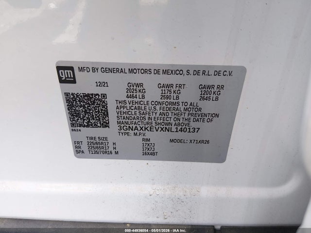 Chevrolet Equinox Fwd Lt