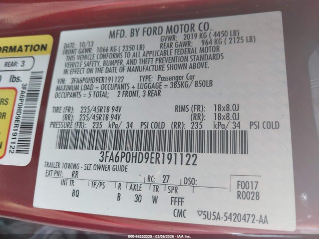 Ford Fusion Se