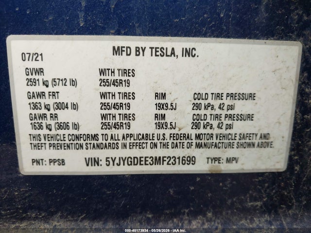 Tesla Model Y Long Range Dual Motor All-wheel Drive