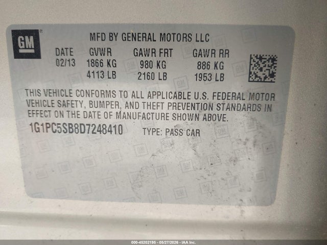Chevrolet Cruze 1lt Auto